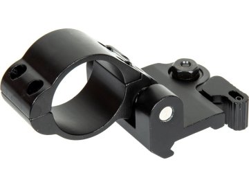 JJA Výklopná 30mm montáž s QD úchytem - černá, JJ Airsoft 01