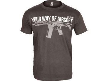 SPE Tričko Your Way of Airsoft 04 - šedé/bílé, Specna Arms 01