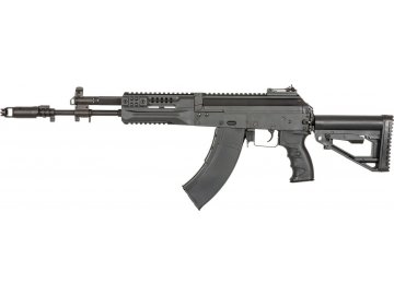 Airsoftová zbraň AK-15 - ocelové, výsuvná pažba, EBB, LCT, LCK-15