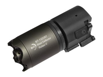 Rychloupínací tlumič B&T Rotex-V Blast Deflector 95x35mm - šedý, ASG