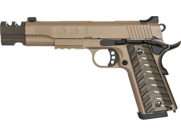 KJW Airsoftová pistole KP-16 - písková DE, celokov, GBB, KJ Works 01