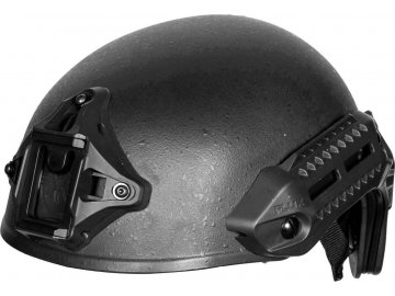 Taktická helma MTEK (replika) - FLUX (replika) - černá, vyztužená skelným vláknem, PTS