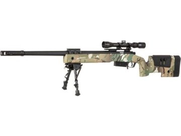 SPE Airsoft sniper SA-S03 CORE™ SAG M40 Upgrade - Multicam, optika, dvojnožka, Specna Arms 01