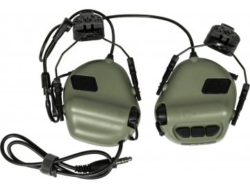 Sluchátka M32H-ARC  s aktivní ochranou sluchu - olivové FG, EARMOR