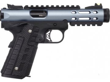 Airsoftová pistole Galaxy 1911 - černá/modrá, celokov, GBB, WE