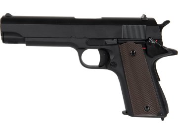 CYM Airsoftová pistole AEP M1911 MosFet Edition - černá, bez akumulátoru, Cyma, CM.123S 01