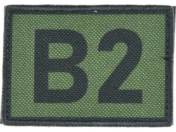 Textilní rozlišovací nášivka B2 - zelená, A.C.M.