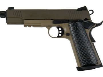 Airsoftová pistole M1911 - písková, celokov, GBB, ARMY Armament, R28 (TG-1)
