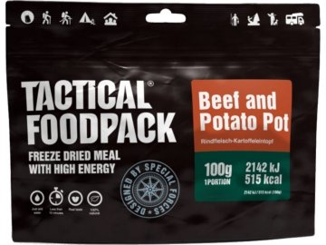 Dehydrované jídlo hovězí maso s brambory, Tactical Foodpack