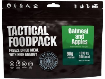 Dehydrované jídlo ovesná kaše s jablky, Tactical Foodpack