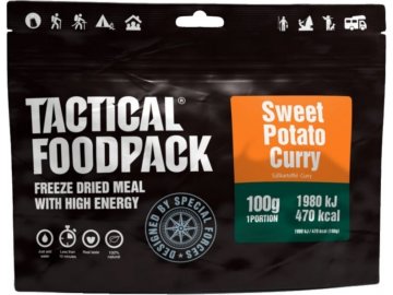 Dehydrované jídlo sladké bramborové kari, Tactical Foodpack