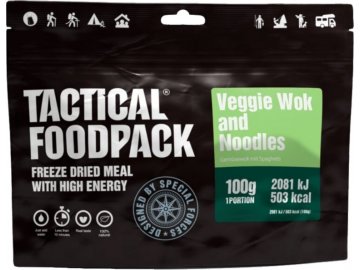 Dehydrované jídlo zeleninový Wok s nudlemi, Tactical Foodpack