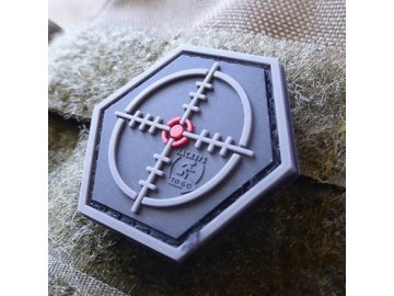 Plastové 3d patche 3D nášivka Hexagon SNIPER Scope - černá, Jackets to go 01