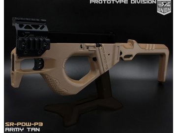 SRU Airsoft set PDW P3 pro WE Glock - pískový, SRU 01