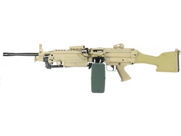 Airsoftový kulomet FN M249 MK II - pískový TAN, ABS, CyberGun