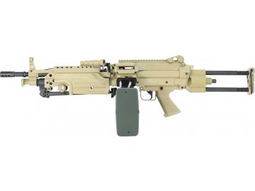 Airsoftový kulomet FN M249 PARA - pískový TAN, ABS, CyberGun