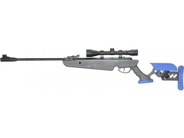 Cybergun Vzduchovka TG 1 Nitro 4,5mm 19,9J - šedá/modrá, optika 4x32, Swiss Arms 01