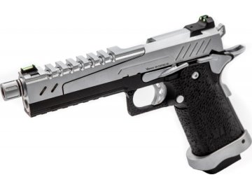 Airsoftová pistole Hi-Capa 5.1 - stříbrná, GBB, VORSK