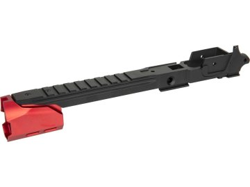 NBA Custom hlliníkový závěr R EDGE pro TM Hi-Capa 5.1 s kompenzátorem - červený, Nineball 01