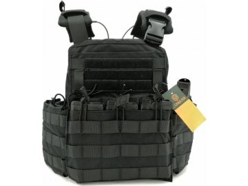 CONQUER Tactical Gear Taktická vesta Conquer APC - černá, CONQUER Tactical Gear 01