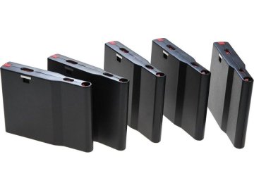 SVB Set zásobníků pro SRS - černý, plastový, 25bb, 5ks, Silverback Airsoft 01