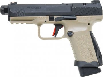 Airsoftová pistole CANIK TP9 (STS-9) - černý/TAN, kovový závěr, CyberGun