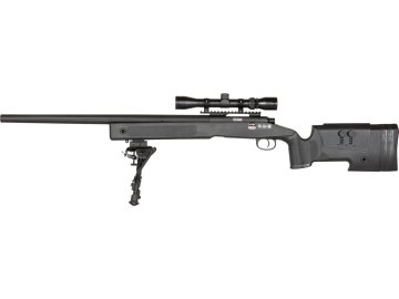 SPE Airsoft sniper SA-S02 CORE™ SAG M40 Upgrade - černá, optika, dvojnožka, Specna Arms 01