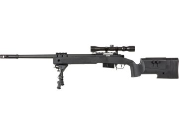Specna Arms Odstřelovací puška SA-S03 CORE™ SAG M40 - černá, dvojnožka, optika, Specna Arms 01