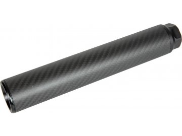 Tlumič Carbon dlouhý 40x235mm - černý, 14 mm levotočivý, SilverBack Airsoft