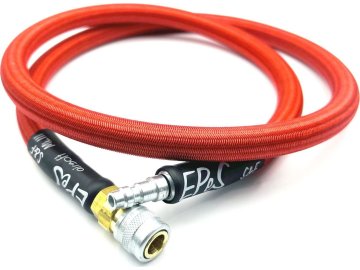 EPE Hadice HPA 100cm s opletem - červená, EPeS Airsoft 01