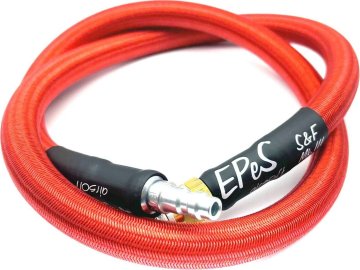 EPE Hadice HPA 115cm s opletem - červená, EPeS Airsoft 01