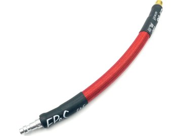 EPE IGL Hadice HPA - QD samec + 1/8NPT - 20cm s opletem - červená, EPeS Airsoft 01
