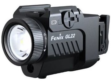 Pistolová LED svítilna Fenix GL22 a červený laser s montáží na zbraň, Fenix
