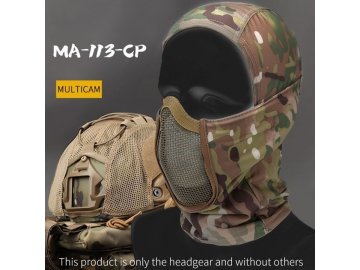 Kukla Shadow se síťovanou ochrannou maskou - Multicam, Wosport