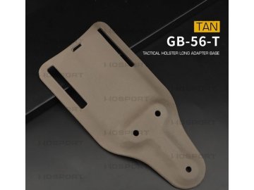 Snížená opasková platforma pro holster - písková, Wosport