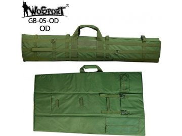 Střelecká podložka/brašna na zbraň 120cm - zelená, Wosport