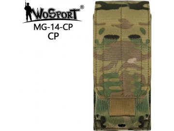 Sumka Single MOLLE na zásobník M4 s chlopní - Multicam, Wosport