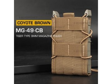 Tiger type MOLLE sumka na 5.56 zásobníky M4 - Coyote, Wosport