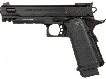 Airsoftová pistole GPM1911 MS - černá, celokov, GBB, G&G