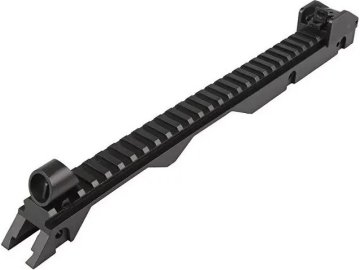 JGG Horní lišta pro G36 s 22mm RIS lištou - černá, J. G. Works 01