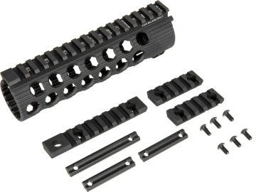 MDB Konverzní set předpažbí TRX BattleRaill 7" pro M4 - černý, MadBull 01