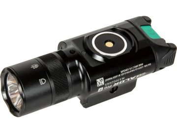 Svítilna BALDR Pro R se zeleným laserem - 1350lm, černá, Olight