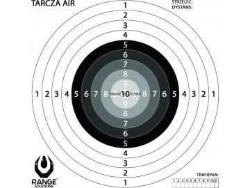 Střelecký terč pro vzduchovky - 500ks, 140x140mm, Range Solutions