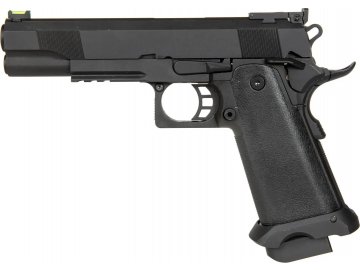 Airsoftová pistole ELITE MK I 5.1" - černá, celokov, GBB, SRC
