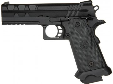 Airsoftová pistole TARTARUS MK I 4,3" - černá, celokov, GBB, CO2, SRC