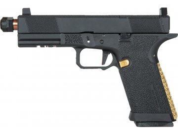 Airsoftová pistole SAI BLU - černá, kovový závěr, Green Gas, GBB, Specna Arms