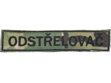 Textilní nášivka Jmenovka ODSTŘELOVAČ - Multicam, Army