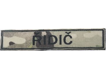 Textilní nášivka Jmenovka ŘIDIČ - Multicam, Army