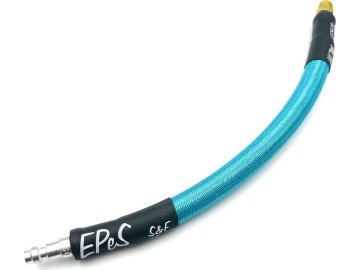 EPeS IGL Hadice HPA - QD samec + 1/8NPT - 20cm s opletem - modrá, EPeS Airsoft 01