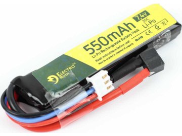 ELR Li-Pol akulumátor pro AEP Electro River 7,4V 550mAh 20C - micro Dean-T 01